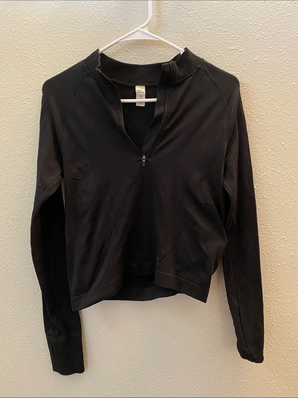 DSG Black Quarter-Zip Long Sleeve Pullover